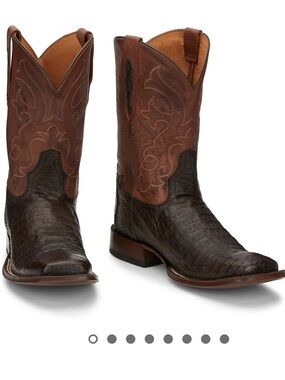 Tony Lama Caiman Belly Tail Boots